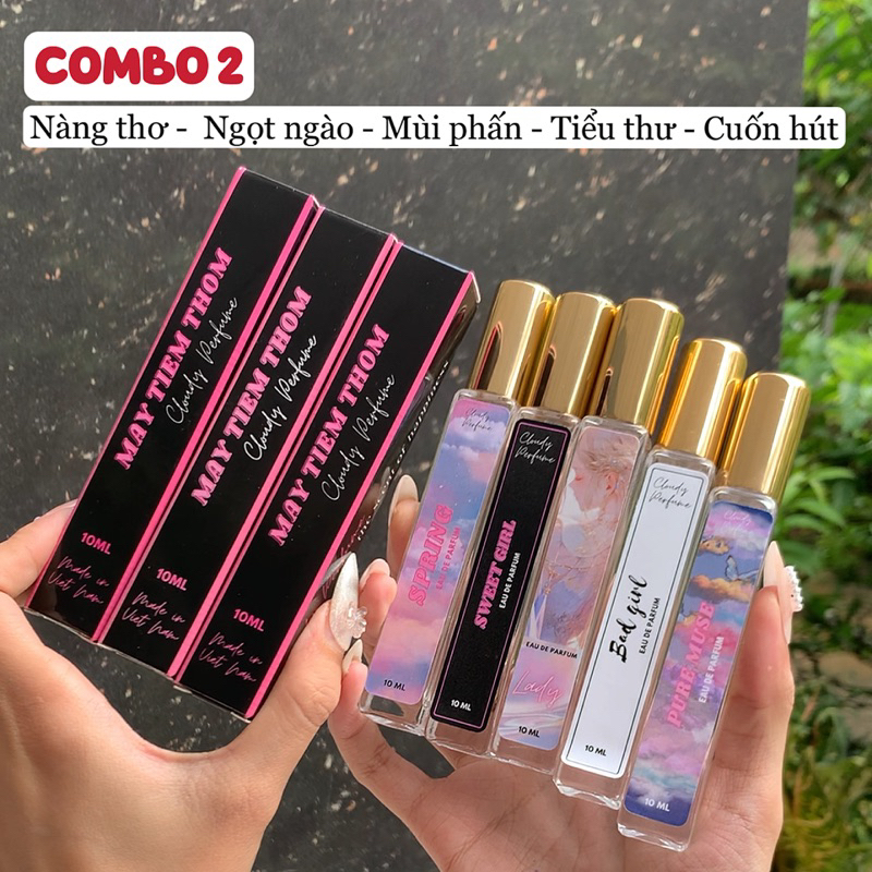 COMBO 5 CHAI TINH DẦU NƯỚC HOA LƯU HƯƠNG 8-12 tiếng 10ML