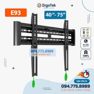 Giá treo tivi siêu mỏng 2.9 cm ErgoTek E93 40 - 75 Inch - Giá Treo TV cố định Sát Tường Phẳng [ Rẻ Hơn NB C3F ]