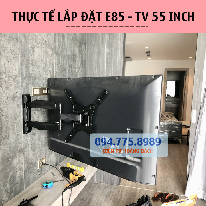 Giá treo tivi xoay đa năng NB P4 32 - 55 Inch / ErgoTek E85 32 - 65 Inch - Khung Treo Tivi Xoay Góc Trái Phải Linh Hoạt