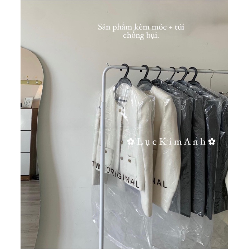 𝐓.𝐖.𝟐 - Áo dạ tweed dài tay kiểu dáng Hàn Quốc ☕️