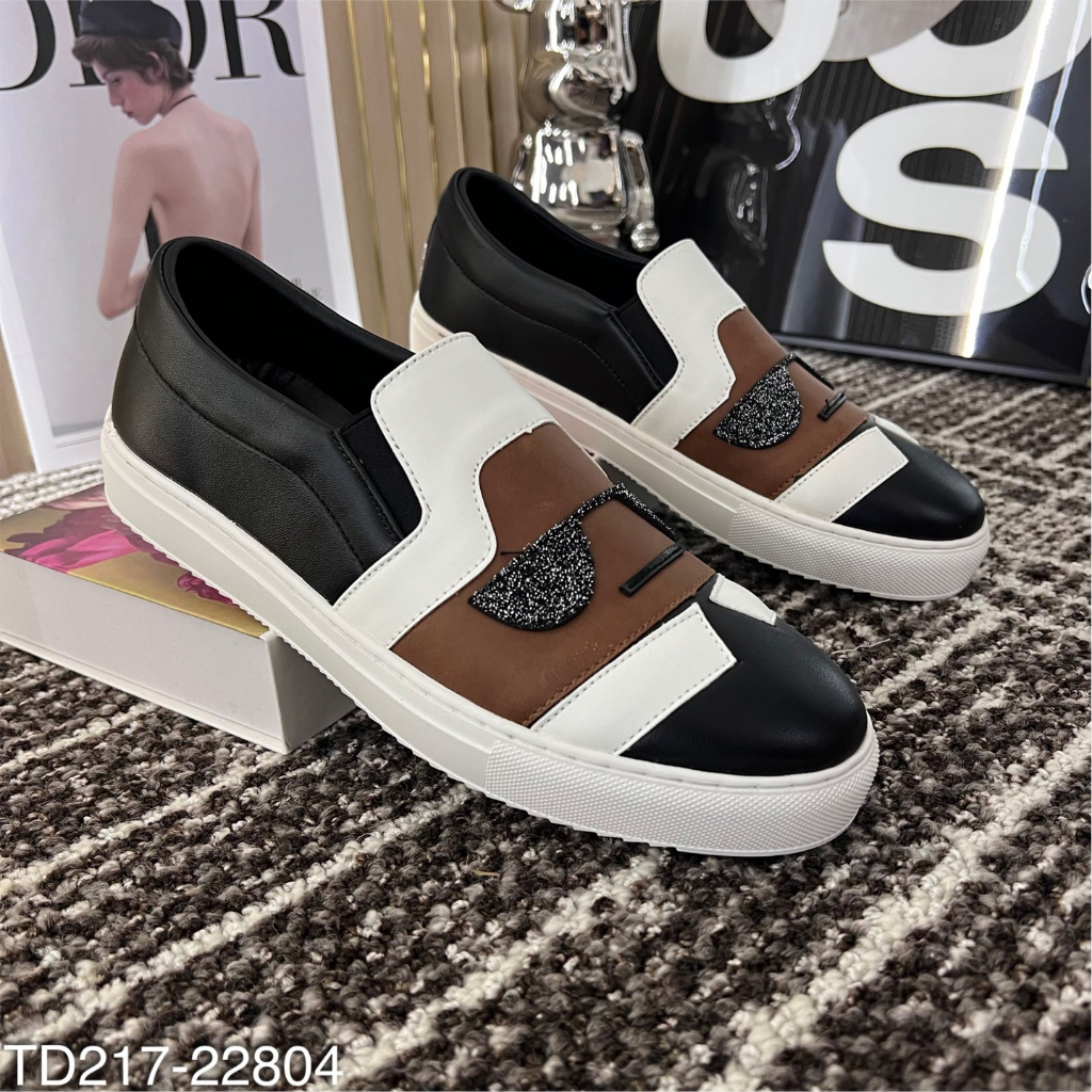 Giày Slipon Fen.di Nam Thêu Hình Cực Đẹp - Giày Slipon Nam Fen.di Thêu Hình Cực Chất