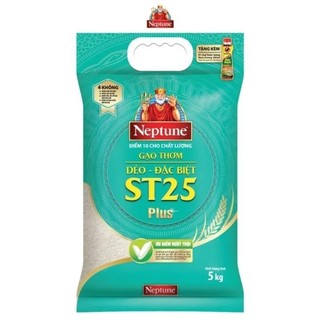 Gạo st25 plus " neptune" đặc biệt thơm dẻo - túi 5kg