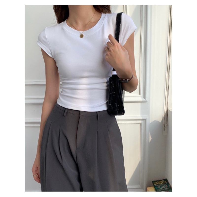 Áo thun body tay con stock UN! siêu xinh