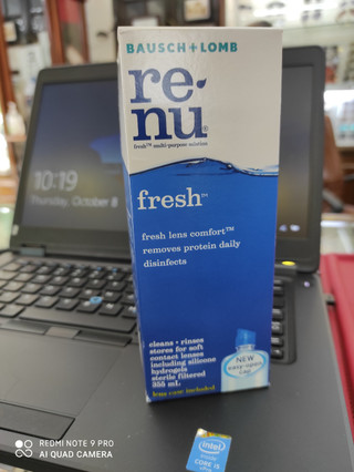  RENU dung dịch ngâm tráng tẩy rửa và bảo quản kính áp tròng Mỹ date mới 2027  kèm theo lens case-lens case included  