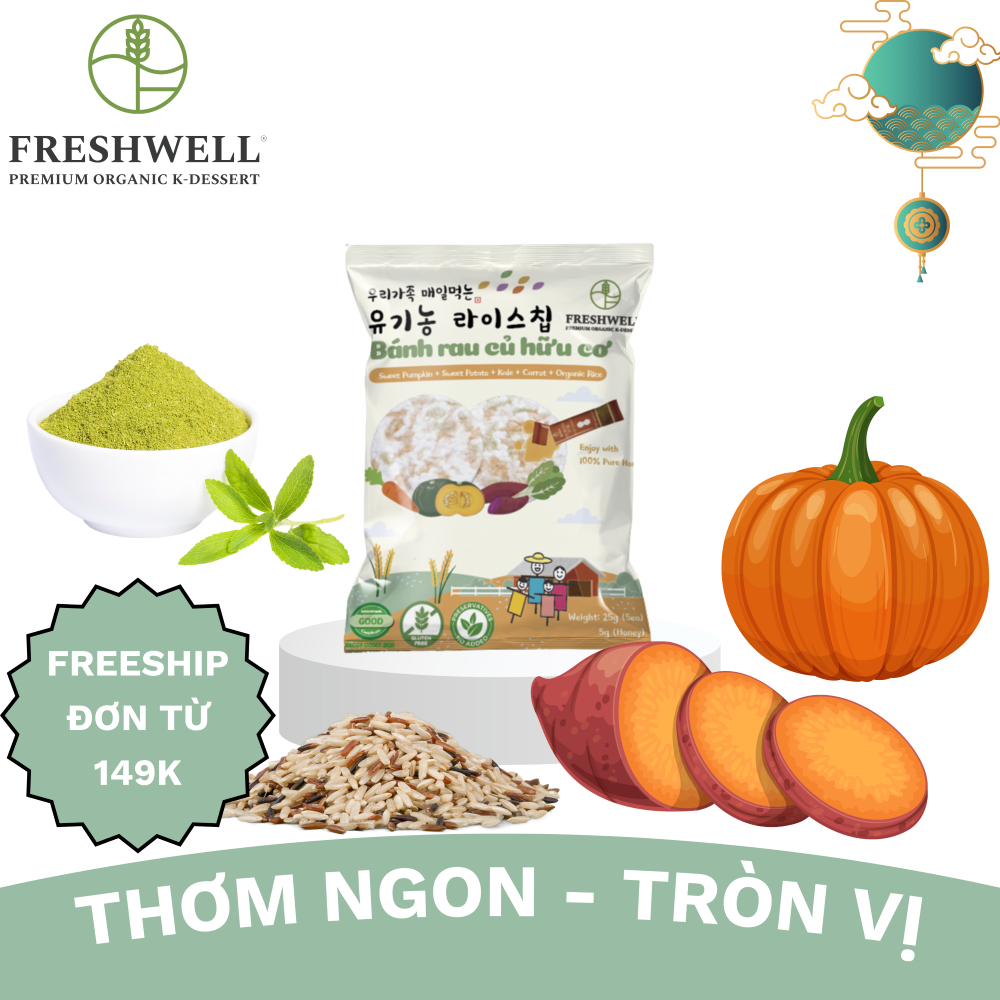 Bánh gạo lứt giòn Hàn Quốc - Freshwell