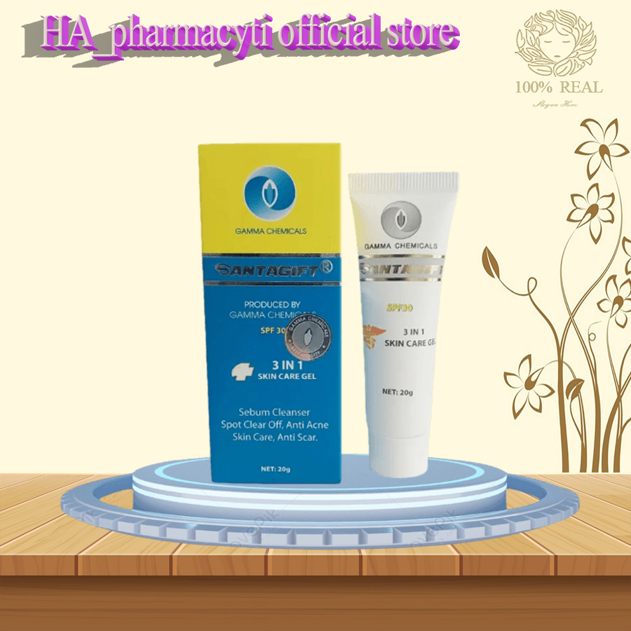 SANTAGIFT - Kem mụn, Thâm mụn, Hỗ trợ dưỡng trắng chống nắng spf30