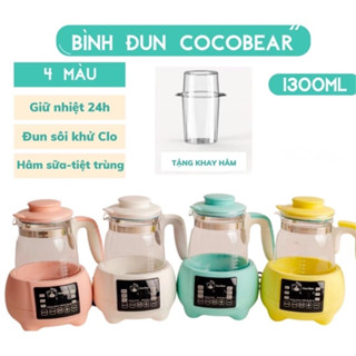  Bình Đun Nước Pha Sữa Coco Bear Ấm Misan - Ấm Đun Nước Khử Clo 1300ML INOX 316 