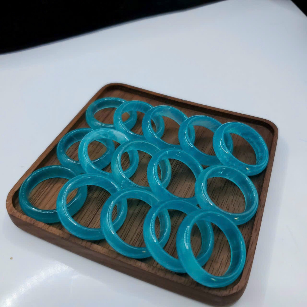 Nhẫn ưu linh trắng ,mã não hoa, ưu linh vàng và đỏ,thach anh dâu đỏ và dâu tây xanh - Kèm hộp khi mua