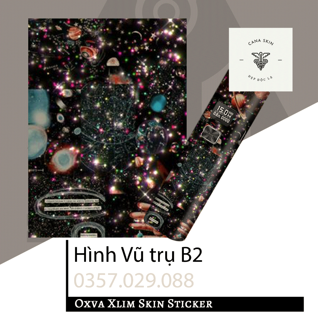 Miếng dán skin cana in hình Vũ trụ B3 Xlim V1 / Xlim V2 / xlim SE / favostix / Xlim Pro / feelin...