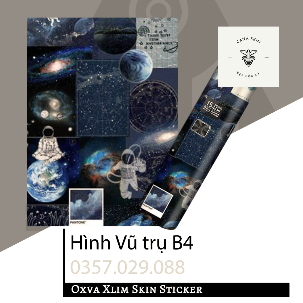 Miếng dán skin cana in hình Vũ trụ B3 Xlim V1 / Xlim V2 / xlim SE / favostix / Xlim Pro / feelin...