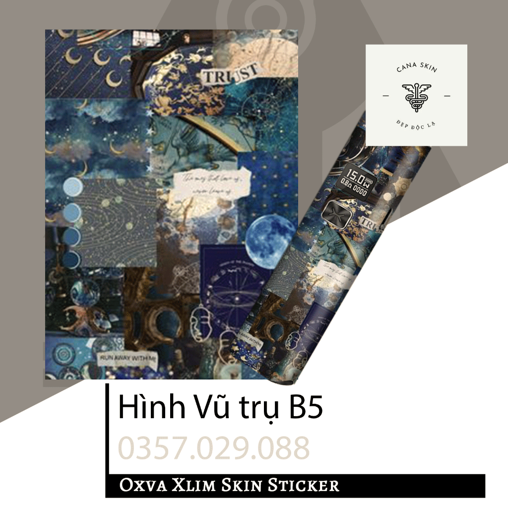 Miếng dán skin cana in hình Vũ trụ B3 Xlim V1 / Xlim V2 / xlim SE / favostix / Xlim Pro / feelin...
