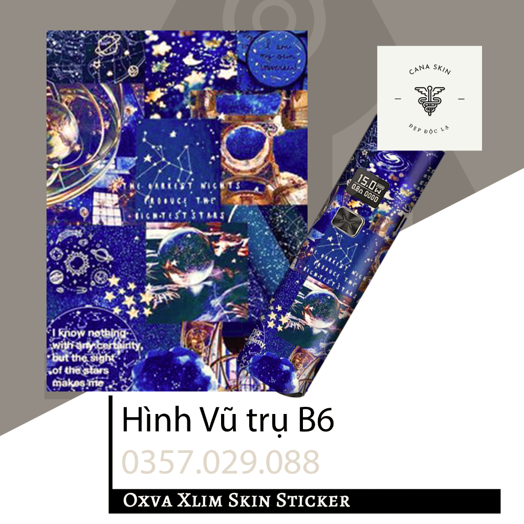 Miếng dán skin cana in hình Vũ trụ B3 Xlim V1 / Xlim V2 / xlim SE / favostix / Xlim Pro / feelin...