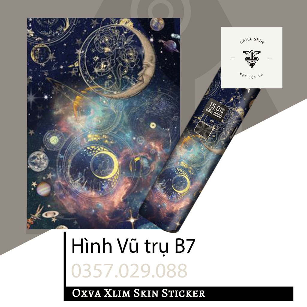 Miếng dán skin cana in hình Vũ trụ B3 Xlim V1 / Xlim V2 / xlim SE / favostix / Xlim Pro / feelin...