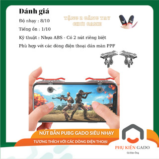 Nút bấm chơi game GADO nút E9 hỗ trợ bắn pubg 4 ngón trong suốt phù hợp với các dòng game
