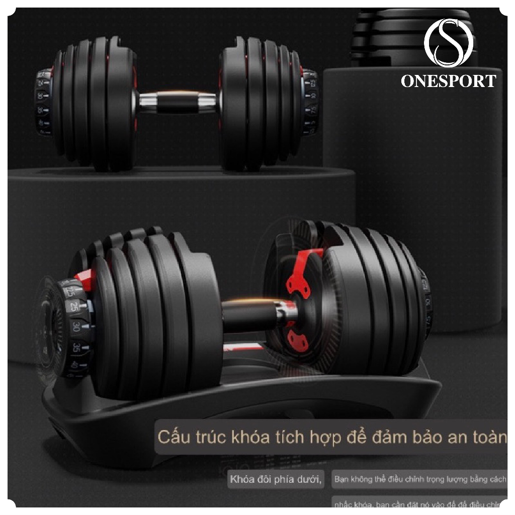 Tạ đơn điều chỉnh trọng lượng Dumbell Cao Cấp 24kg-48kg