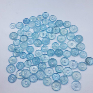 Mặt dây chuyền đồng điếu aquamarine siêu đẹp mịn hàng kiểm định kèm dây dù