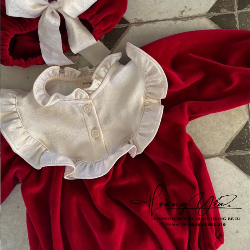 Set Suit Nhung Kèm Mũ Hàn Quốc Cho Bé Gái ChipChil