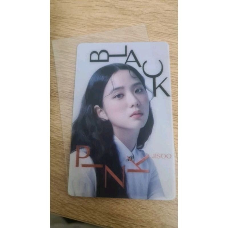 Card bo góc JISOO BLACKPINK (Card tặng kèm lightstick của Kpopmerch)