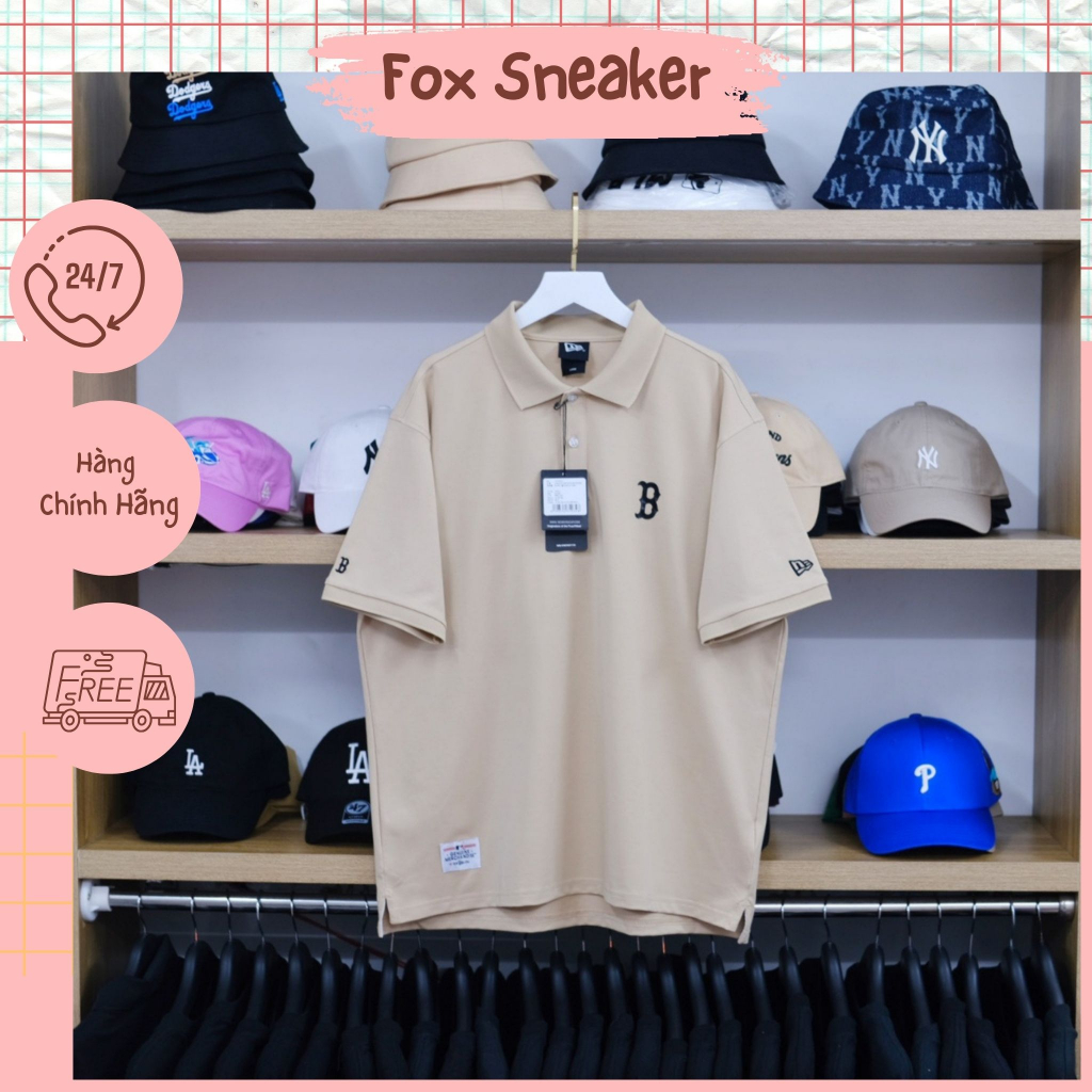 Áo Polo New Era Boston Red Sox Khaki CODE: 13718757 | Fox Sneaker
