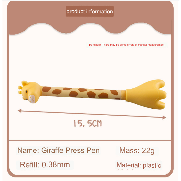 Bút hưu cao cổ viết gel đen dễ thương