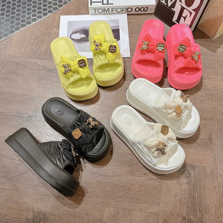 Dép Nữ siêu nhẹ eva nơ gấu cao 5cm