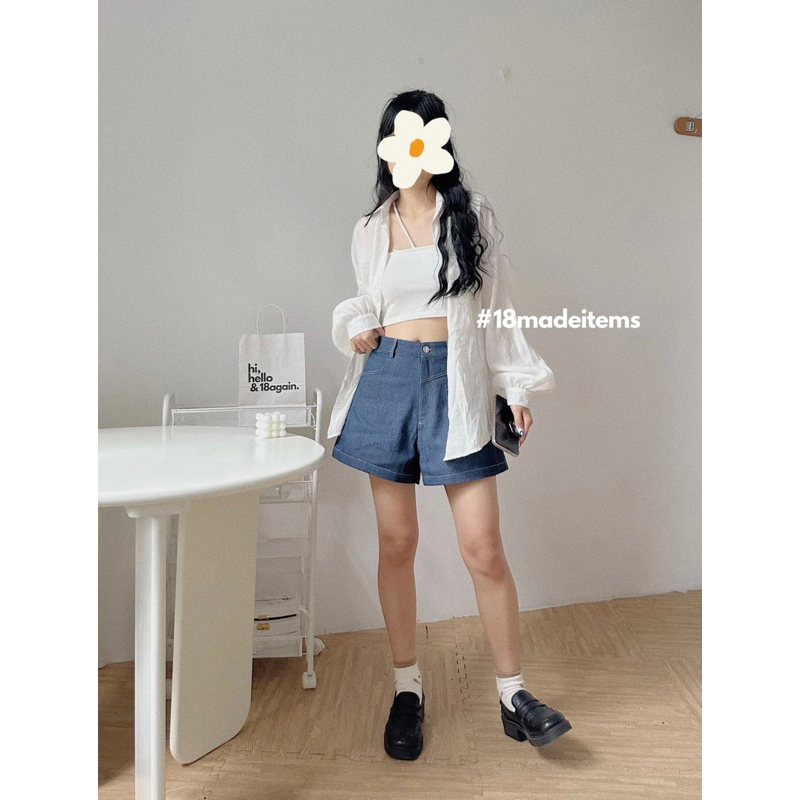 Áo sơ mi oversize Luna 18made ✿ 𝐁𝐲 𝐄𝐢𝐠𝐡𝐭𝐞𝐞𝐧 𝐀𝐠𝐚𝐢𝐧