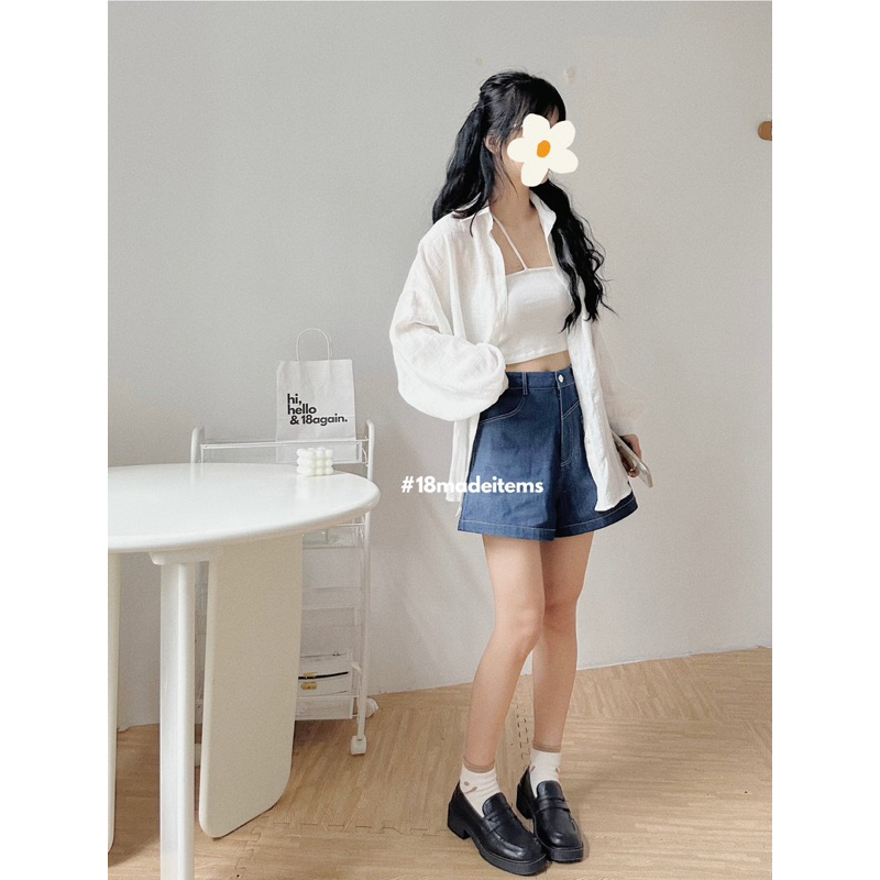 Áo sơ mi oversize Luna 18made ✿ 𝐁𝐲 𝐄𝐢𝐠𝐡𝐭𝐞𝐞𝐧 𝐀𝐠𝐚𝐢𝐧