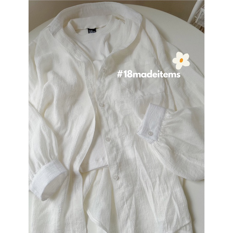 Áo sơ mi oversize Luna 18made ✿ 𝐁𝐲 𝐄𝐢𝐠𝐡𝐭𝐞𝐞𝐧 𝐀𝐠𝐚𝐢𝐧
