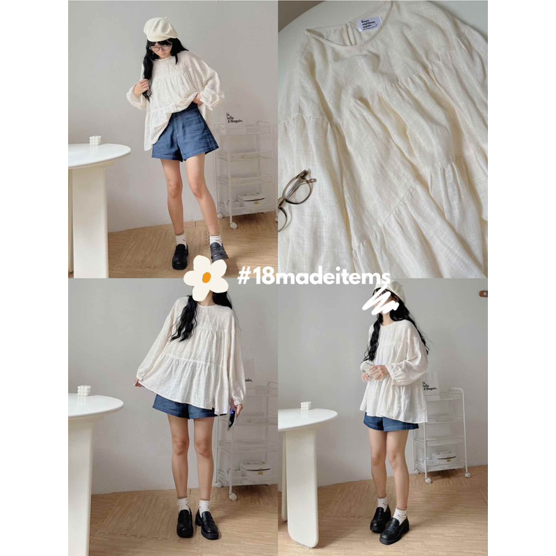 Áo babydoll Bora 18made ✿ 𝐁𝐲 𝐄𝐢𝐠𝐡𝐭𝐞𝐞𝐧 𝐀𝐠𝐚𝐢𝐧