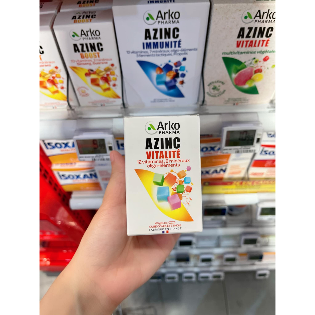 Viên uống bổ tổng hợp vitamin 𝗔𝗿𝗸𝗼𝗽𝗵𝗮𝗿𝗺𝗮 𝗔𝘇𝗶𝗻𝗰 𝗩𝗶𝘁𝗮𝗹𝗶𝘁𝗲́ 𝗰𝘂̉𝗮 𝗣𝗵𝗮́𝗽 60 viên