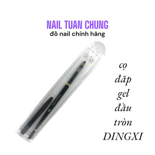 Cọ Nail Dingxi 10, Cọ Đắp Gel Đầu Tròn Làm Móng Tay