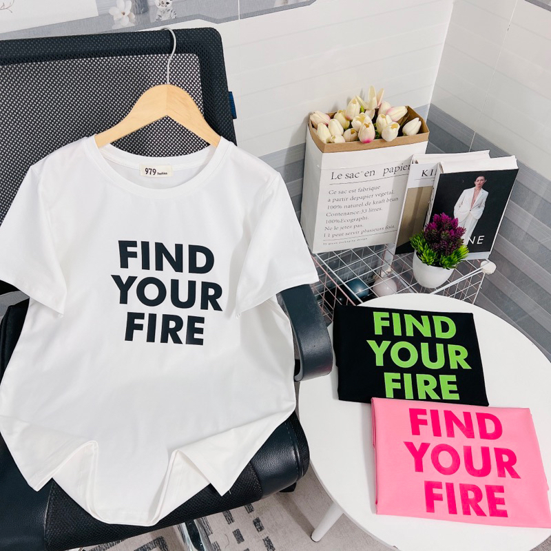 Áo thun thái nữ 979 cotton Find your fire