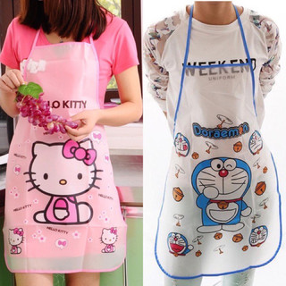 Tạp dề hello kitty và doremon dễ thương