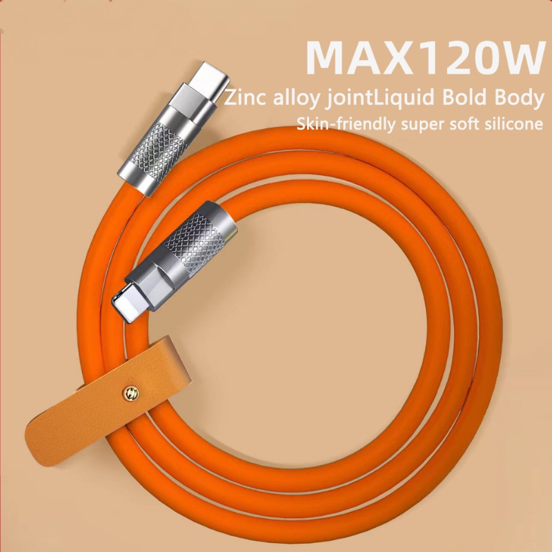 Dây Cáp Sạc Nhanh 120W 6A Bằng Hợp Kim Kẽm Và Silicon