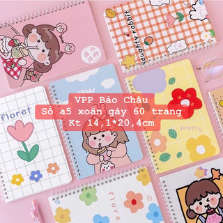 Sổ xoắn gáy- lò xo khổ a5