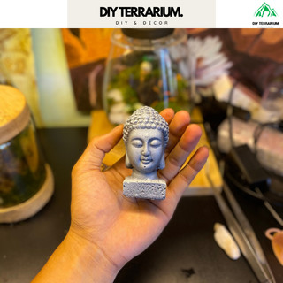 Tượng diện phật giả đá trang trí terrarium - cao 9cm