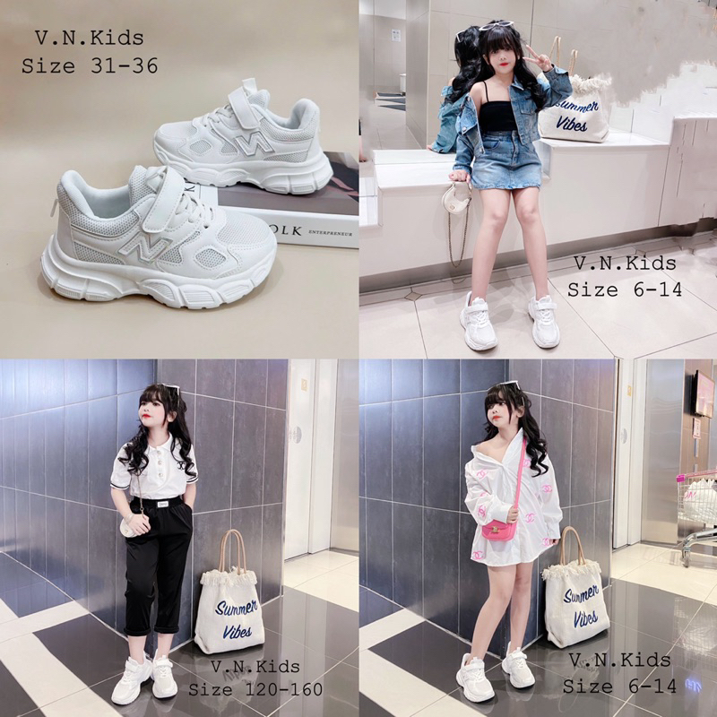 Giày thể thao N cho Bé trai và gái size 31-36