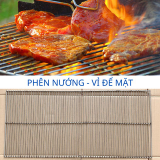 Phên nướng inox 304 dành cho máy nướng thịt 15 xiên. kích thước 92x42