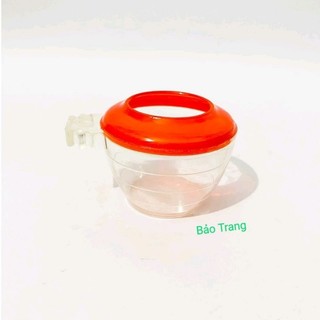 Cóng ăn đỏ chào mào chất liệu nhựa mica giá rẻ họa tiết siêu đẹp