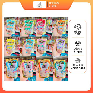 Thùng 48 gói Thức ăn ướt cho mèo con mèo lớn Pate nekko gói 70gr