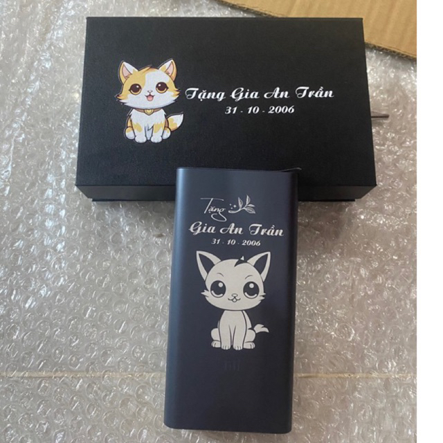 Pin Sạc Dự Phòng Xiaomi 10000mAh Gen 3 18W - khắc tên, logo, hình ảnh, câu chúc theo yêu cầu