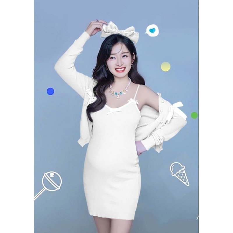 Váy bầu kèm áo khoác