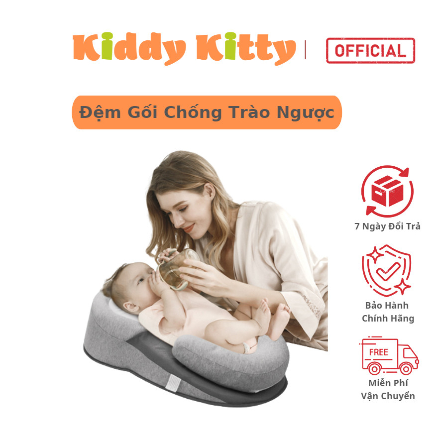 Gối Chống Trào Ngược Cho Trẻ Sơ Sinh Chính Hãng Chất Liệu Cotton