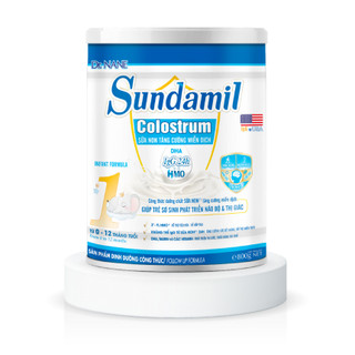 Sundamil colostrum 1 từ 0 - 12 tháng lon 800g