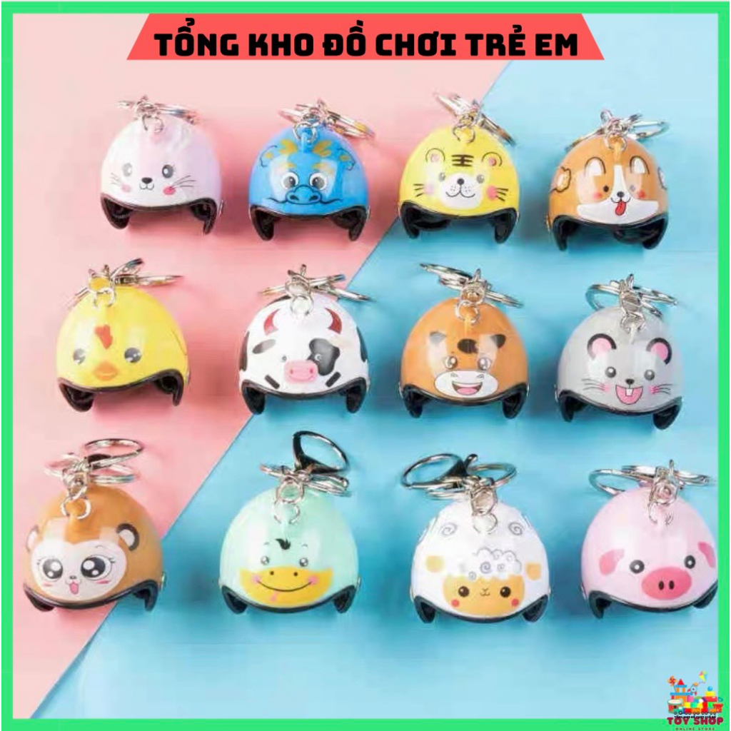 Móc khoá hình nón bảo hiểm dễ thương, móc chìa khoá hình chiếc mũ bảo hiểm đáng yêu cute