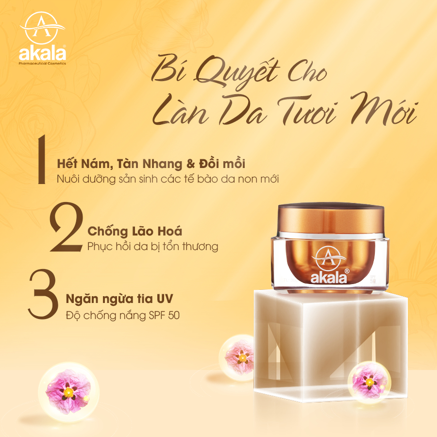 Kem Face Nám - Tàn Nhang - Đồi Mồi - Chống Lão Hoá akala  30gram
