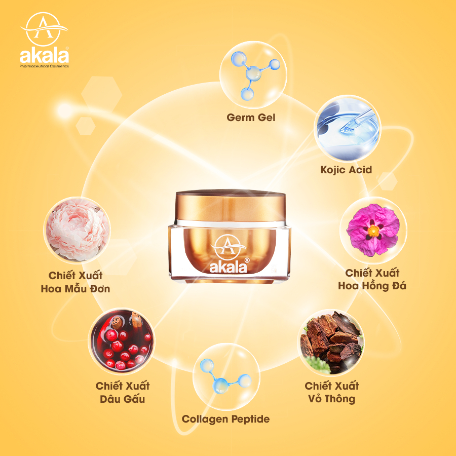 Kem Face Nám - Tàn Nhang - Đồi Mồi - Chống Lão Hoá akala  30gram