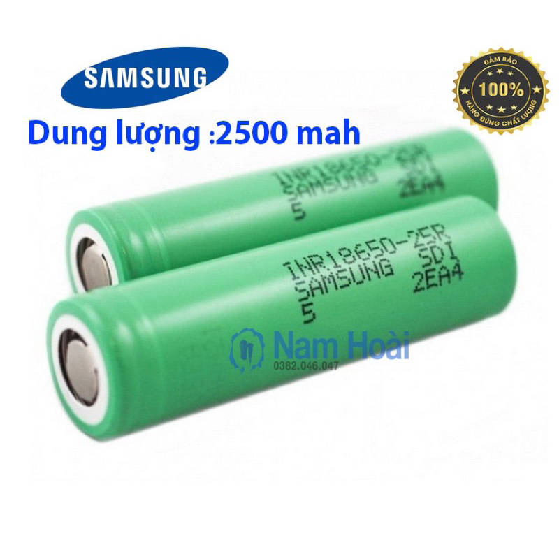 Pin Li-ion 18650 sam sung 25R chất lượng