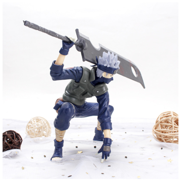 Mô Hình Nhân Vật Kakashi, Trong Bộ Truyên Tranh Naruto, KaKashi Cầm Đao Cao 15cm - Tượng Figure Naruto