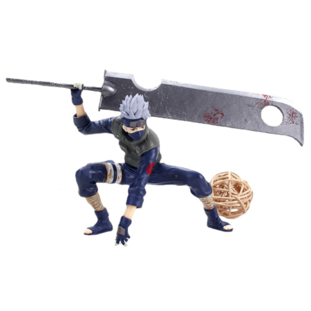 Mô Hình Nhân Vật Kakashi, Trong Bộ Truyên Tranh Naruto, KaKashi Cầm Đao Cao 15cm - Tượng Figure Naruto